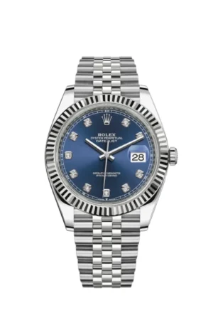 Datejust 41 Blue Diamond Dial Men's Watch M126334-0016