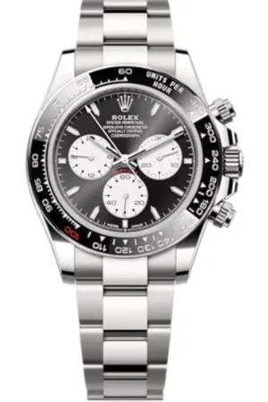 Cosmograph Daytona White Gold Black and White Dial Black Bezel Men's Watch M126529LN-0001