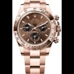 Rolex Cosmograph Daytona Rose Gold Automatic Chocolate Dial 18K Rose Gold & Stainless Steel Women's Watch M126505-0005