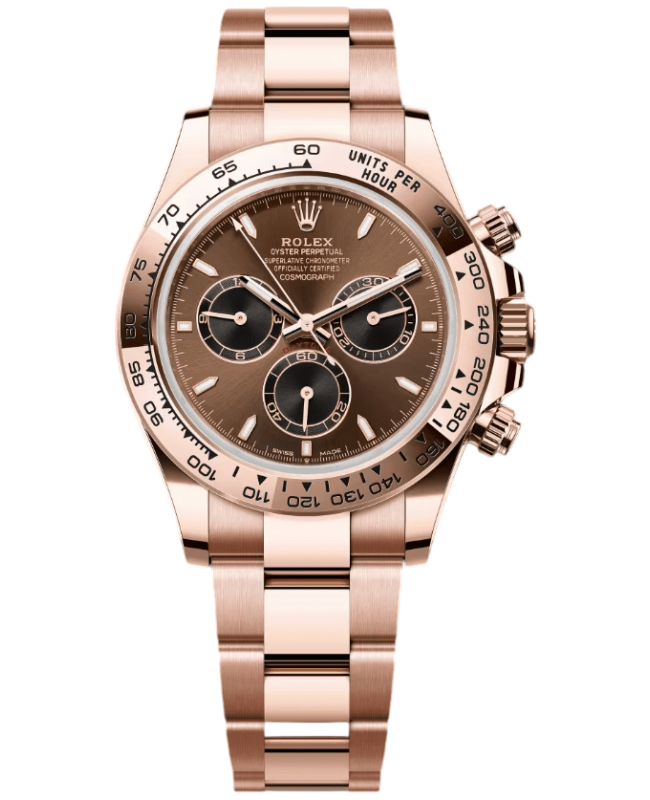 Rolex Cosmograph Daytona Rose Gold Automatic Chocolate Dial 18K Rose Gold & Stainless Steel Women's Watch M126505-0005