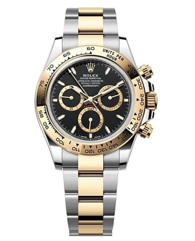 Rolex Cosmograph Daytona Stainless Steel and Yellow Gold Black Dial Men's Watch M126503-0003