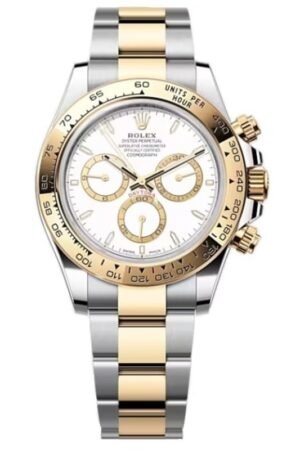 Rolex Cosmograph Daytona Stainless Steel and Yellow Gold White Dial Men's Watch M126503-0001