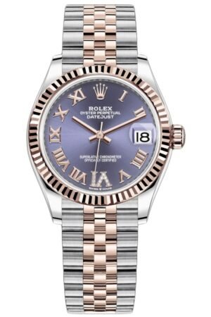 Rolex Datejust 31 Aubergine Pave Roman Dial Women's Watch M278271-0020