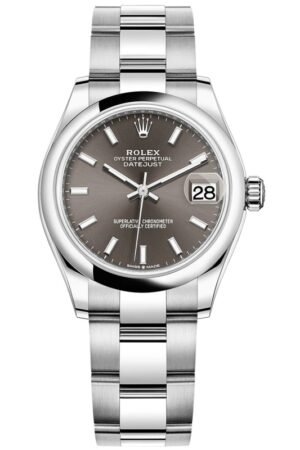 Rolex Datejust 31 Stainless Steel Dark Grey Dial Women's Watch M278240-0009