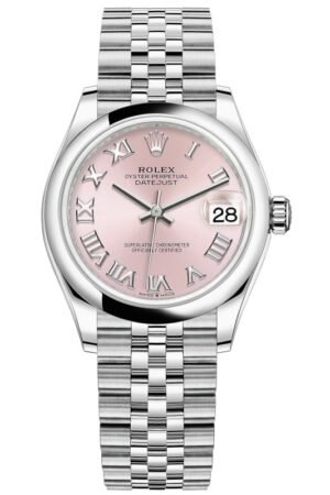 Rolex Datejust 31 Stainless Steel Pink Roman Dial Women's Watch M278240-0014