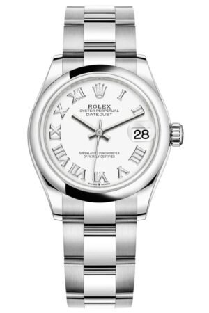 Rolex Datejust 31 Stainless Steel White Roman Dial Women's Watch M278240-0003