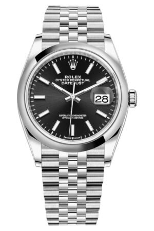 Rolex Datejust 36 Stainless Steel Black Dial Women's Watch M126200-0003