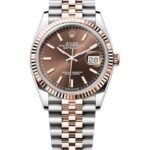 Rolex Datejust 36 Steel & Everose Gold Chocolate Dial Women's Watch M126231-0043