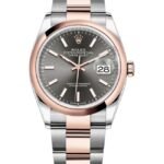 Rolex Datejust 36 Steel & Everose Gold Slate Dial Women's Watch M126201-0014