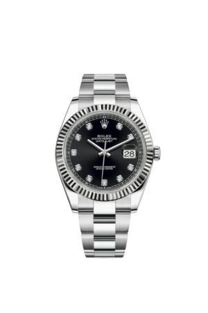 Rolex Datejust 41 Black Diamond Dial Men's Watch M126334-0011