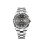 Rolex Datejust 41 Dark Rhodium Diamond Dial Men's Watch M126334-0005