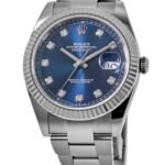 Rolex Datejust 41 Stainless Steel Blue Diamond Dial Men's Watch M126334-0015