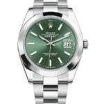 Rolex Datejust 41 Stainless Steel Mint Green Dial Men's Watch M126300-0019