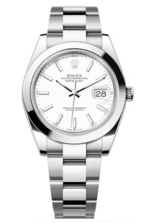 Rolex Datejust 41 Stainless Steel White Dial Men's Watch M126300-0005