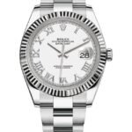 Rolex Datejust 41 Stainless Steel White Roman Dial Men's Watch M126334-0023