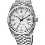 Rolex Datejust 41 Steel & White Gold White Dial Jubilee Bracelet Men's Watch M126334-0010