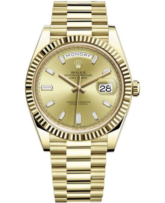 Rolex Day-Date 40 18K Yellow Gold Champagne Dial Men's Watch M228238-0005