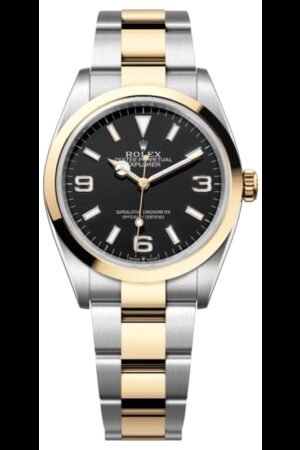 Rolex Explorer 36 Automatic Black Dial Yellow Gold Unisex Watch M124273-0001