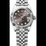 Rolex Lady-Datejust 28 Automatic Grey Diamond Dial White Gold Steel Women's Watch M279174-0015