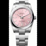 Rolex Oyster Perpetual 34 Automatic Pink Dial Steel Women's Watch M124200-0004
