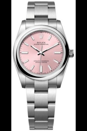 Rolex Oyster Perpetual 34 Automatic Pink Dial Steel Women's Watch M124200-0004