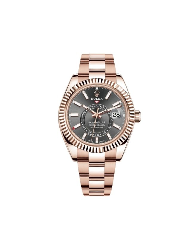Rolex Sky-Dweller 42mm Slate Dial Rose Gold Men's Watch M326935-0007
