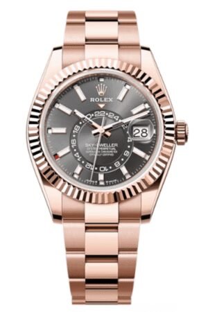 Rolex Sky-Dweller Rose Gold Slate Dial Oyster Men's Watch M336935-0004