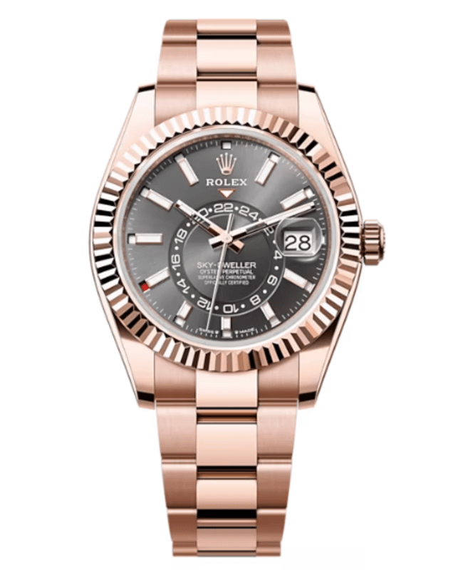 Rolex Sky-Dweller Rose Gold Slate Dial Oyster Men's Watch M336935-0004