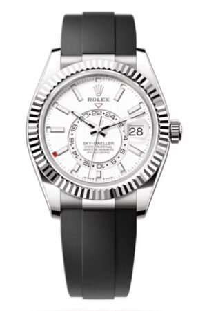 Rolex Sky-Dweller White Gold White Dial Oysterflex Men's Watch M336239-0003