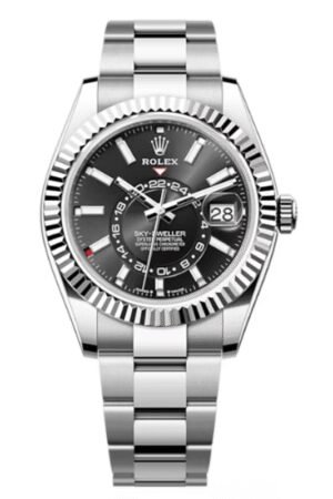 Rolex Sky-Dweller White Rolesor Black Dial Oyster Men's Watch M336934-0007