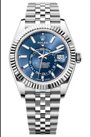 Rolex Sky-Dweller White Rolesor Blue Dial Jubilee Men's Watch M336934-0006
