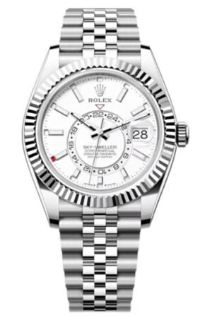 Rolex Sky-Dweller White Rolesor White Dial Jubilee Men's Watch M336934-0004
