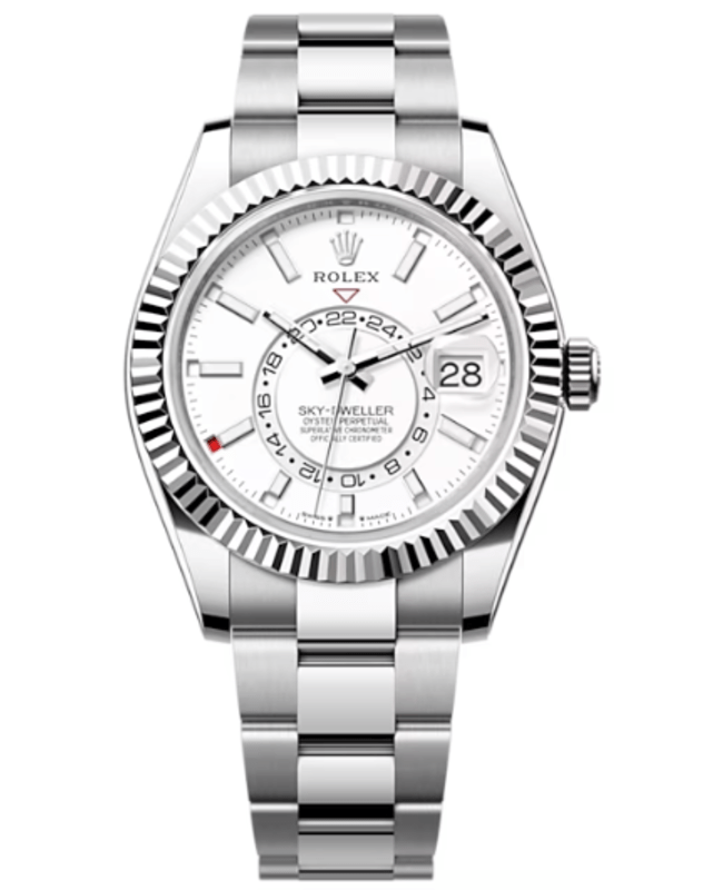 Rolex Sky-Dweller White Rolesor White Dial Oyster Men's Watch M336934-0003