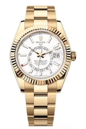 Rolex Sky-Dweller Yellow Gold White Dial Oyster Men's Watch M336938-0003