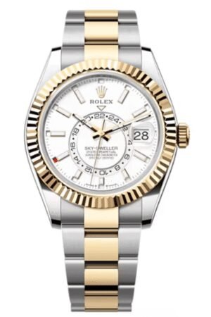 Rolex Sky-Dweller Yellow Rolesor White Dial Oyster Men's Watch M336933-0005
