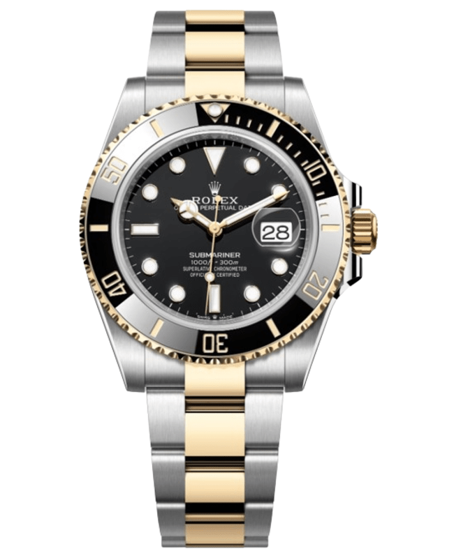Rolex Submariner Date Automatic Black Dial Yellow Gold and Oystersteel Men's Watch M126613LN-0002