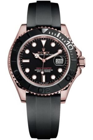 Rolex Yacht-Master 40 Black Dial Black Rubber Men's Watch M126655-0002