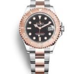 Rolex Yacht-Master Black Dial Steel and 18kt Everose Gold Men's Watch M268621-0004
